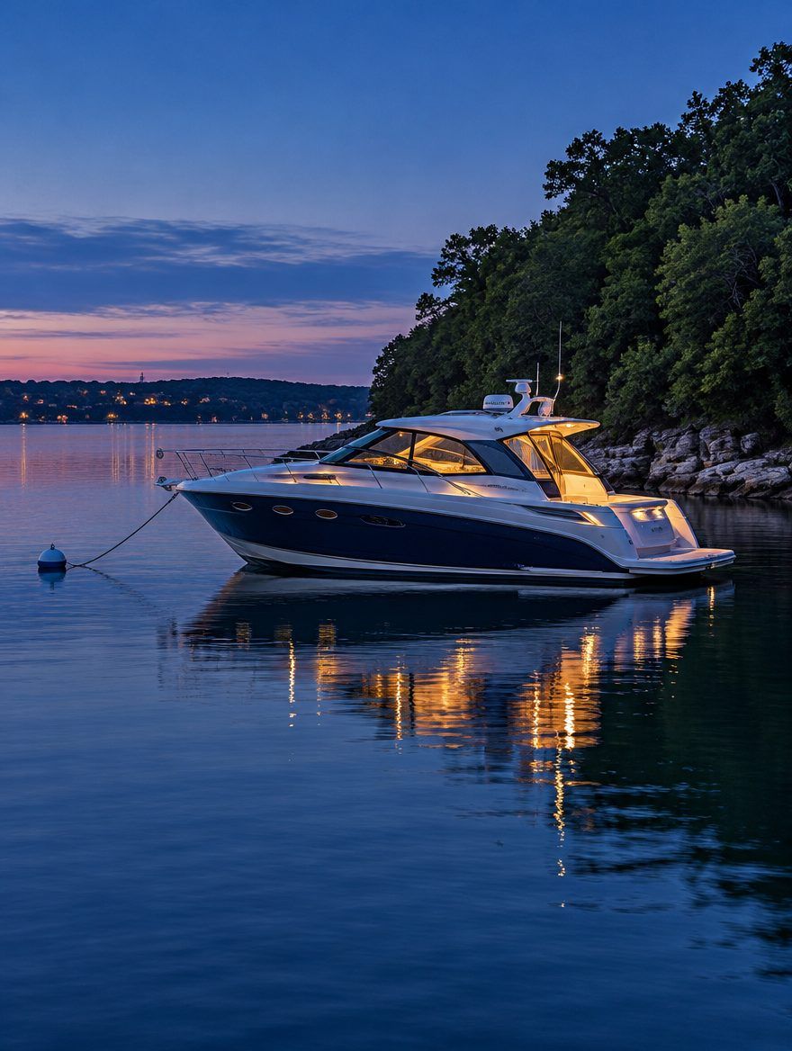 Grapevine Lake at blue hour